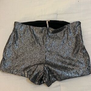 Free People sequin shorts